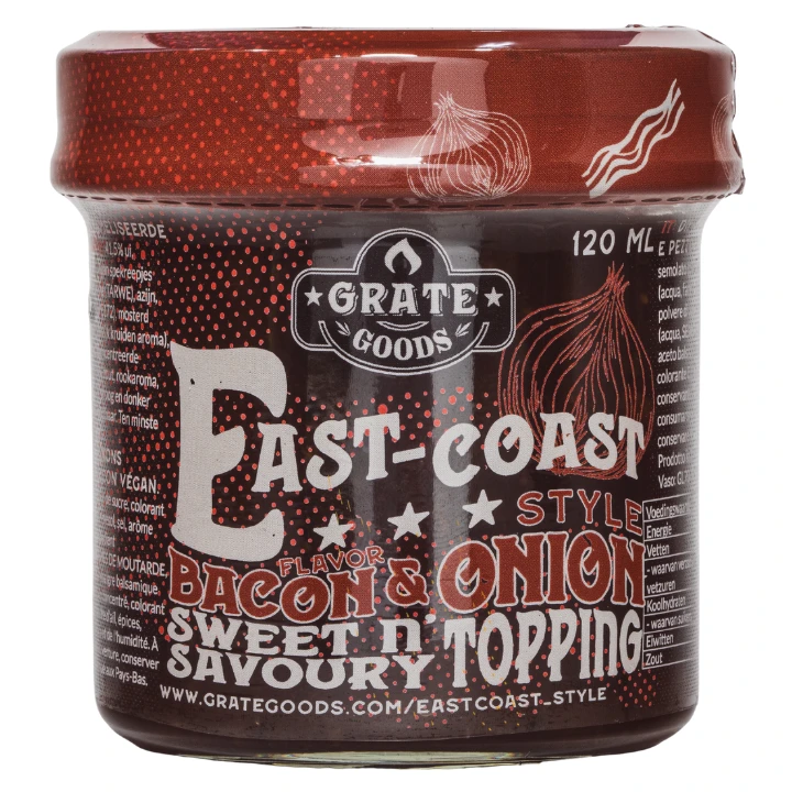 Grate Goods East-Coast Style Bacon & Onion Sweet 'n Savory Topping 120 Ml