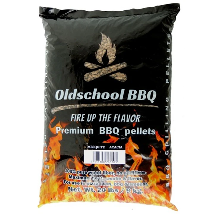 Oldschool BBQ Mesquite / Acacia Pellets 9 Kg